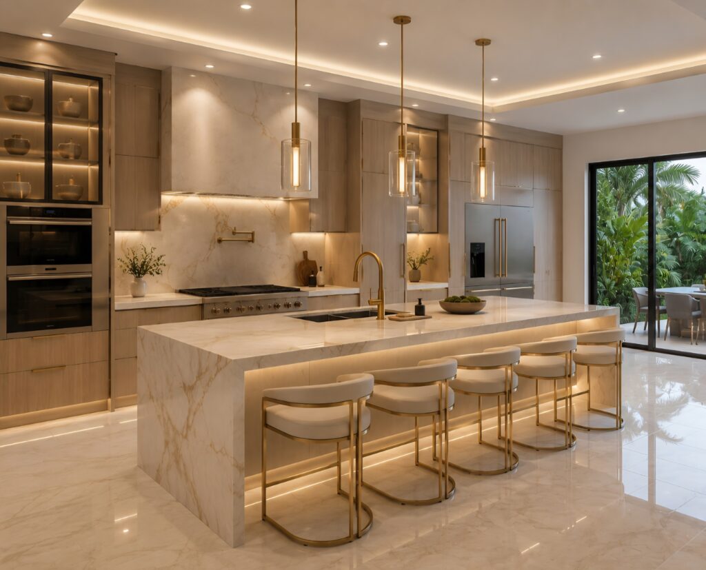 luxury modern kitchen